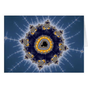 Golden Mandelbrot - Fractal Card Hälsningskort