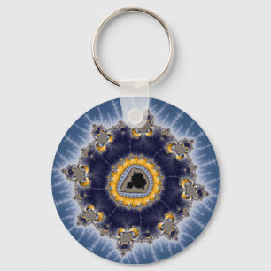 Golden Mandelbrot - Fractal Nyckelring