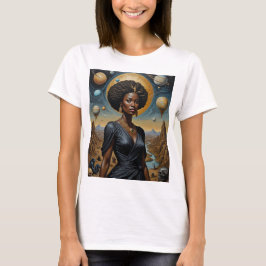 Golden Måne Krona Cosmic Queen Shirt T