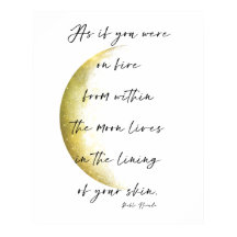 Golden Måne Phase Neruda Poetry