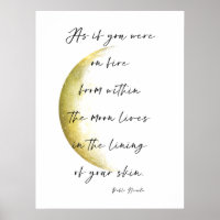 Golden Måne Phase Neruda Poetry