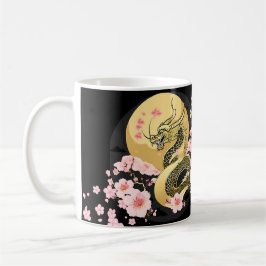 Golden Måne Sakura Dragon Kaffemugg