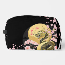 Golden Måne Sakura Dragon Print cut Sew Bag