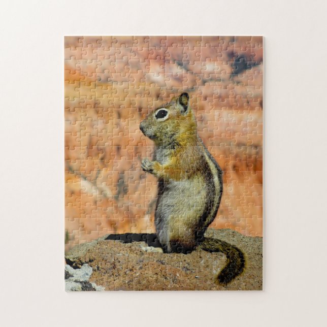 Golden Mantled Ground Squirrel. Pussel (Vertikal)