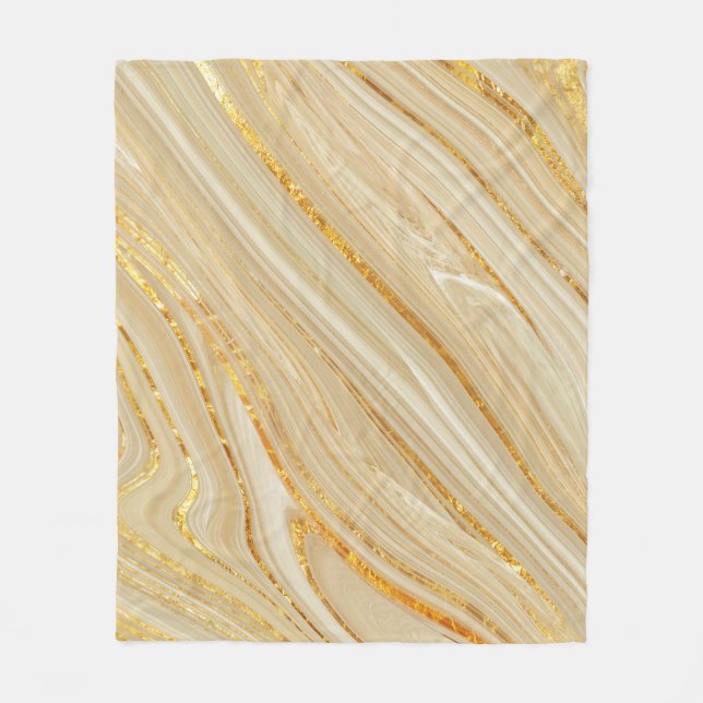 Golden marble: lyx struktur bakgrund. fleecefilt (Framsidan)