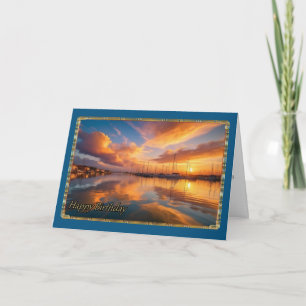 Golden Marina Manars födelsedagskort Kort