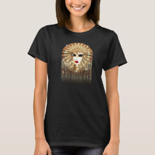 Golden Mask Mardi Gras Party Carnival T-Shirt