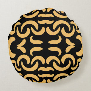 Golden Mask Rund Kudde