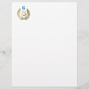 Golden masonry-symbol