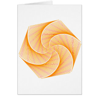 Golden Math Flower Card Hälsningskort