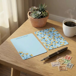 Golden Meadow Anteckningskort