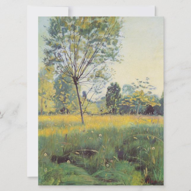 Golden Meadow (av Ferdinand Hodler) Kort (Framsida)
