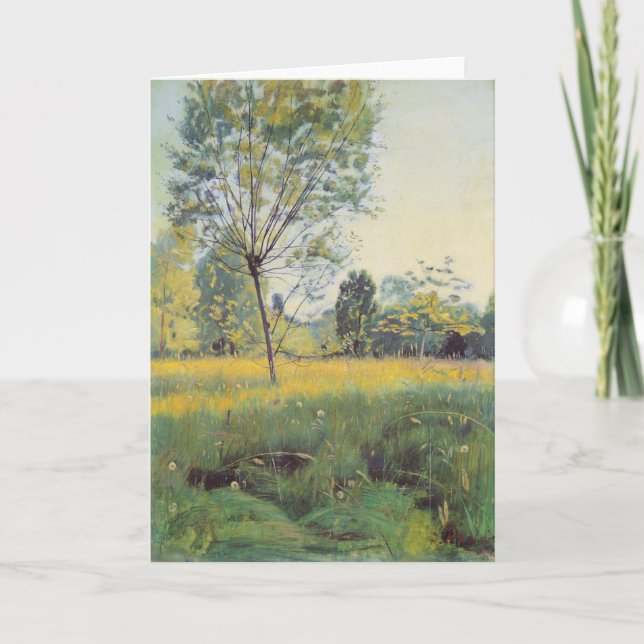 Golden Meadow (av Ferdinand Hodler) Kort (Framsida)