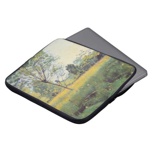 Golden Meadow (av Ferdinand Hodler) Laptop Fodral (Framsida topp)