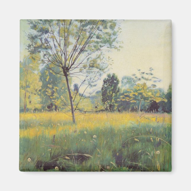 Golden Meadow (av Ferdinand Hodler) Magnet (Framsidan)