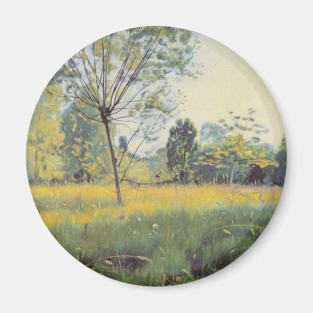 Golden Meadow (av Ferdinand Hodler) Magnet (Framsidan)