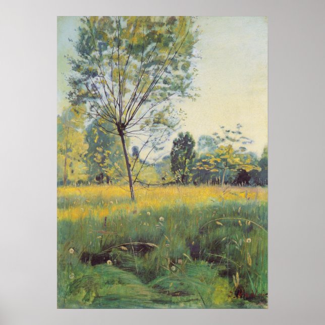 Golden Meadow (av Ferdinand Hodler) Poster (Framsidan)