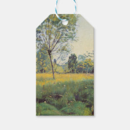 Golden Meadow (av Ferdinand Hodler) Presentetikett