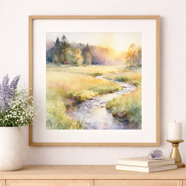 Golden Meadow Stream Poster (Skapare uppladdad)
