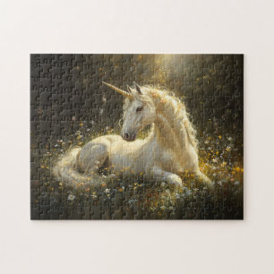 Golden Meadow Unicorn Pussel