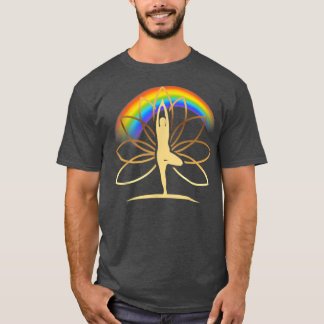 Golden Meditation Yoga T Shirt