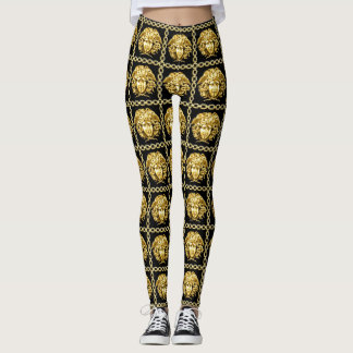 Golden Medusa i kedjor Leggings