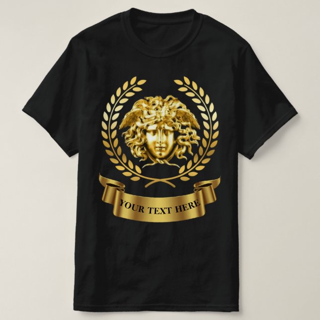 Golden Medusa Personalizable T-Shirt (Design framsida)