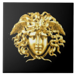Golden Medusa Wall Tile Kakelplatta