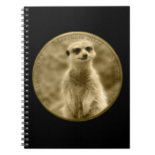Golden Meerkat 2022 Coin, bärbar dator Anteckningsbok