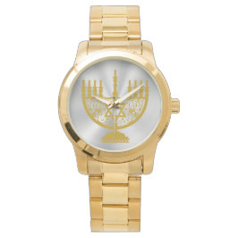 Golden Menorah Armbandsur