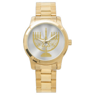 Golden Menorah Armbandsur