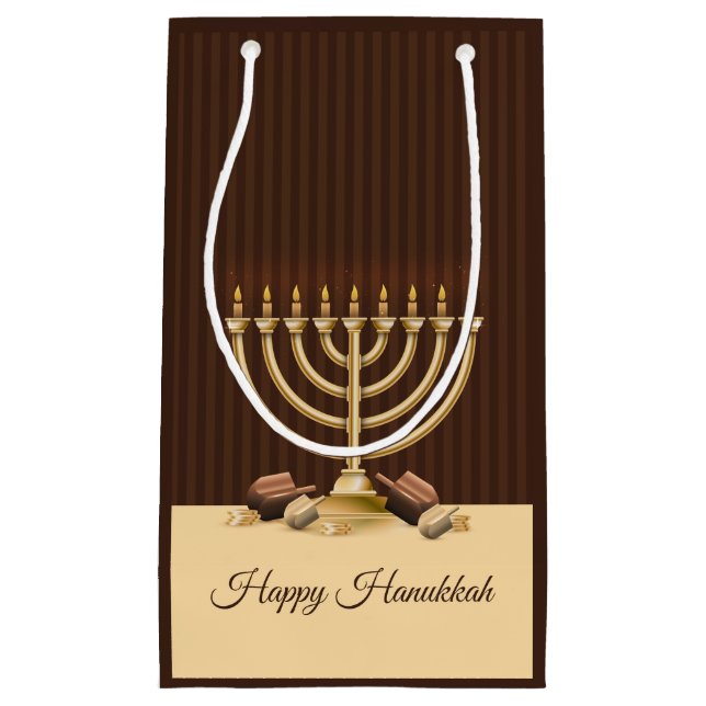 Golden Menorah Hanukkah (Framsidan)