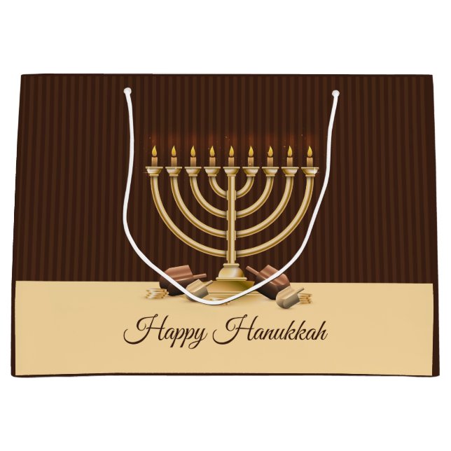 Golden Menorah Hanukkah (Framsidan)