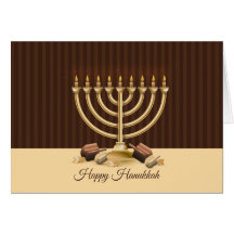 Golden Menorah Hanukkah