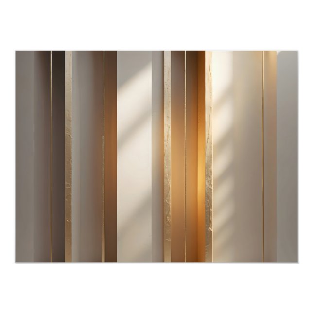 Golden Meridian – Horizontal Gold Alignment  Fototryck (Framsidan)