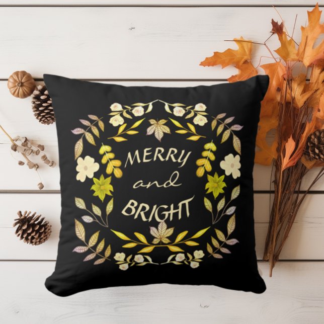 GOLDEN MERRY OCH BRIGHT personlig Kudde (Skapare uppladdad)