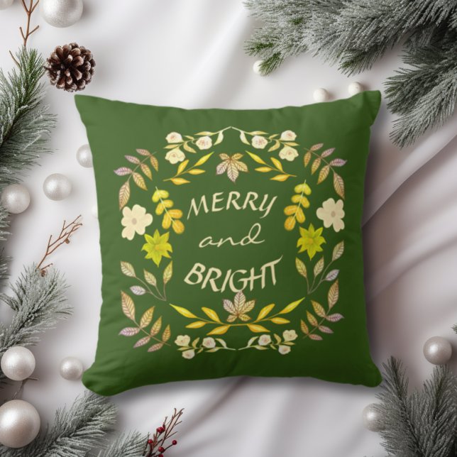 GOLDEN MERRY OCH BRIGHT personlig Kudde (Skapare uppladdad)