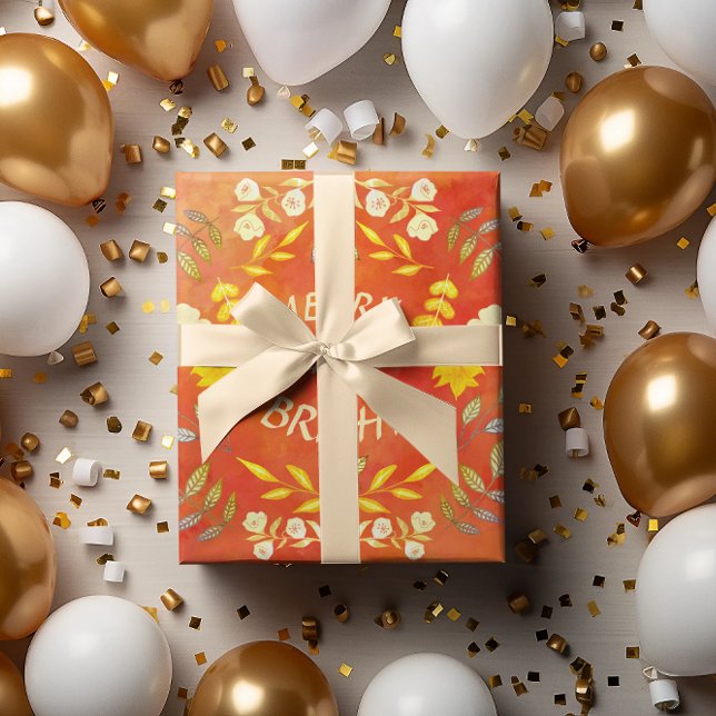 GOLDEN MERRY OCH BRIGHT personlig Presentpapper (Skapare uppladdad)