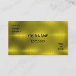 Golden metall visitkort