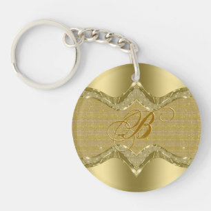 Golden Metallic Titta med diamanter Struktur