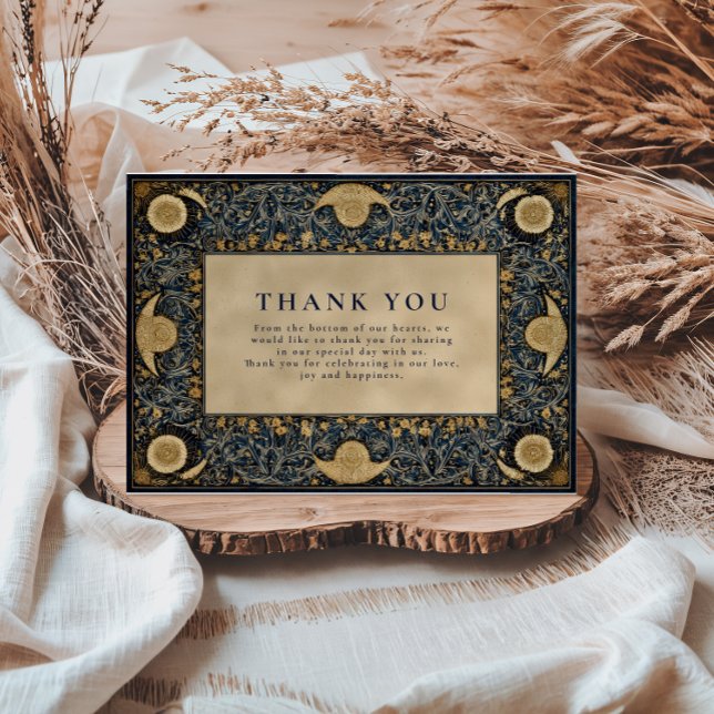 Golden Midnight Celestial Wedding Tack Kort (Skapare uppladdad)