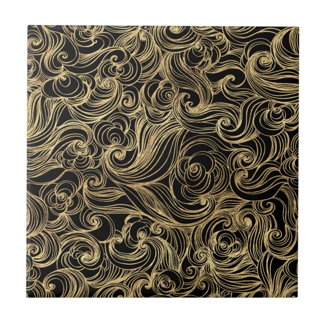 Golden Midnight Creation - Kakelplatta (Framsidan)