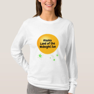 Golden Midnight Sol i Alaska T Shirt
