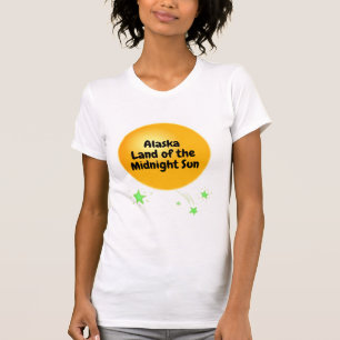 Golden Midnight Sol i Alaska T Shirt