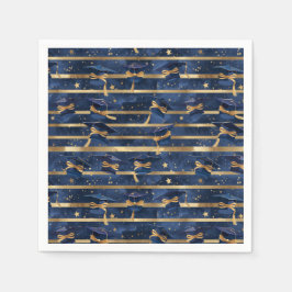 Golden Milestone: Starry Studenten Elegance Pappersservett