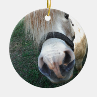 Golden Miniature Horse Julgransprydnad Keramik