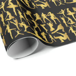 Golden Modern Classic Hip hop Dance Black Presentpapper