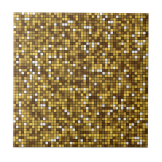 Golden Modern Decorative Geometric mosaic art Kakelplatta