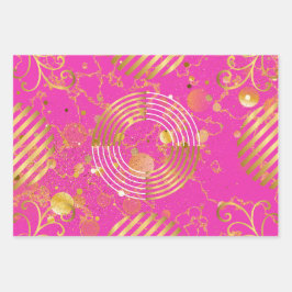 Golden Modern Geometric och Flowers Galore