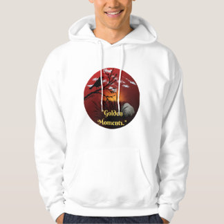 Golden Moments Nature Silhouette Sunset Illustrati Hoodie